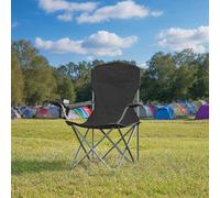 Set of 2 Folding Camping Chairs, Blue
