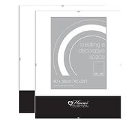 Set of 2 - Frameless Clip Frame 16" x 20" Styrene Front Photo Frame Certificate Picture Frames Wall Hanging Frame Landscape/Portrait Poster Frame Home Office Wall Frame