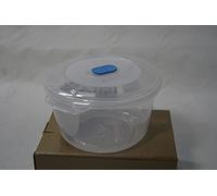 Set of 2 Freezer to Microwave Storer with Lid New Round 1.22L