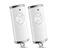 Set of 2 Garage Door Remote Control for Hörmann, 868.3 MHz Garage Door Opener, 4 Channels, Compatible with Hörmann bs HSM4 HSE2 HS1 HS4 HSZ1 HSZ2 (White)