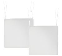Set of 2 Garden Chair Cushions SASSARI PREMIUM 46 x 46 cm Off-White