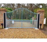 Set of 2 Gate Hinge Protection Guards to Prevent Entrapment and Crushing Injuries - Gatesafe® - (stocked Lengths 2m)