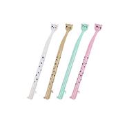 Set Of 2 Gel Pens Cute Cat Balck Ink Writing Ballpoint Pen For Xmas Birthday Gift School Office Family Stationery Random Color Creative And Exquisite Workmanship Professional process