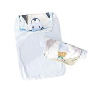Set of 2 Gentle & Absorbent Baby Sweat Moisture Wicking Baby Colorful & Cotton Handkerchiefs Gift