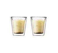 Set of 2 glasses - BODUM - Canteen - Double wall - 0.2 l - Transparent
