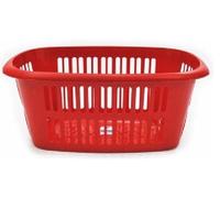 (SET OF 2) Glitter Red Rectangular (TML) plastic laundry basket clothes hamper washing Linen Storage