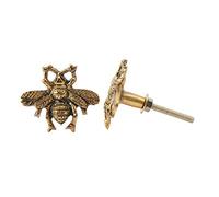 Set of 2 Golden Gold Bumble Bee Metal Knob, Pull, Handle, for Cupboards, Doors, Cabinets, Drawers, Furniture & Kitchens