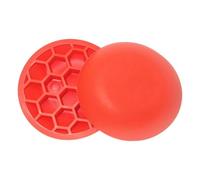 Set of 2 Golf Force Plate Pedals, Soft Rubber Swing Balance & Weight Transfer Trainer, Ground Reaction Force Training Aid for Driver, Chipping & Putting Practice, Orange Red