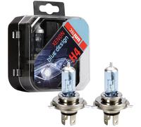 Set Of 2 H4 12V 60/55W Xenon Blue Look Halogen Bulbs P43t Blue Design