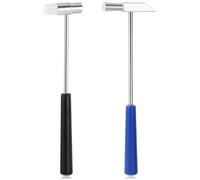 Set of 2 Hammer Dual Jewellery Hammer Set Rubber Hammers Multifunctional Hammers Rubber Hammer Metal Head Lightweight for Jewellery Watch Strap DIY Crafts Woodwork Musical Instruments Furniture