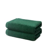 Set of 2 Hand Towels 50x100cm - Premium 100% Turkish Cotton Towel - 500 GSM - For the home. hair salon or nail salon - Very Soft & Absorbant - Certified Oeko-TEX - Fir green