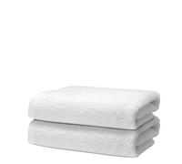 Set of 2 Hand Towels 50x100cm - Premium 100% Turkish Cotton Towel - 500 GSM - For the home. hair salon or nail salon - Very Soft & Absorbant - Certified Oeko-TEX - Ôhm - White