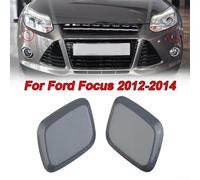 Set of 2 Headlight Washer Jet Cover for Ford Focus 2012 2014 Right and Left Side Compatible Plastic Replacement Parts