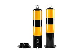 Set of 2 Heavy Du Removable Steel Bolds for Driveway & Pedestrian Safe Parking Ber Posts (29.5in) - Ideal for Outdoor Protect