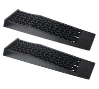 Set of 2 Heavy Duty Car Ramps, Low Rise, 3 Tone Plastic Vehicle Lifting Tools for Car Maintenance Repair