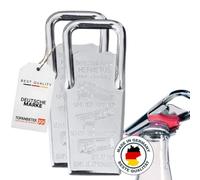 Set of 2 Hermetus 3-in-1 Bottle Openers and Sealers - Bottle Opener, Screw Cap Opener and Bottle Sealer - Robust Steel Made in Germany - Drink Opener for Beer Wine Lemonade