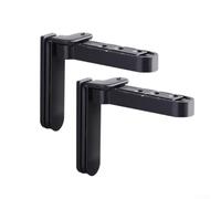 Set of 2 Invisible Door Hinges Adjustable Rotatable Zinc Alloy Hinges for a Clean and Sleek Door Appearance (Silver)