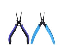 Set of 2 Jewelry Making Pliers Carbon Steel Jewelry Pliers Chain Nose Making Needle Flat Nose