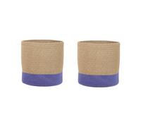 Set of 2 Baskets BULANIK Jute Violet