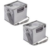 Set Of 2 Keeeper Foldable Shopping Organiser Bag 19 Litre - Grey