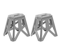 Set of 2 Keeeper Tom Foldable Chair - Silver, Silver