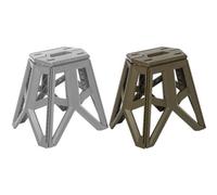 Keeeper Set of 2 Tom Foldable Chair - Silver & Olive Keeeper Multicolor