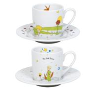 Set of 2 Könitz Espresso Cups and Saucers (The Little Prince)