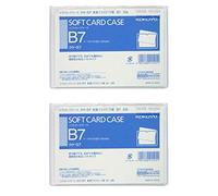 [Set of 2] Kokuyo Card Case Clear Case Soft Type Vinyl Chloride B7 Kuke-57