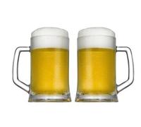 Set of 2 Large Beer Mugs Tankards Made By Pasabache Beer Cocktail Tankards 660ml