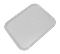 Set of 2 Large Grey 45cm Plastic Food Canteen Serving Trays