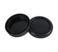 Set of 2 Lens Caps for OM Mount Cameras, Replacement Body Protection, Full Protection, Shockproof Lens Covers