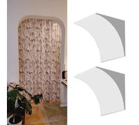 Set of 2 Lightweight Foam Archway Kit, Cuttable DIY Arch Molding for Entrance/Bedroom/Cafe, Universal Interior Doorway Arch Kit(44x44x44cm/17.3x17.3x17.3")