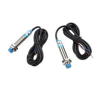 Set of 2 LJ12A34ZBY proximity sensors featuring detection and visual LED confirmation, suitable for diverse industrial control and automation tasks