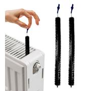 Set Of 2 Long Reach Flexible Radiator Heater Heating Bristle Brush Dust Cleaner 75Cm