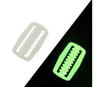 Set of 2 luminous diving belt holders with Japanese style buckle, fitting 2 inch 5 cm nylon webbing, designed to prevent accidental weight loss (Luminous green)
