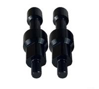 Set of 2 M8 Aluminum Alloy Screws for Motorcycle Rear Mirror Hole, Designed to Protect Mirror Mounts from Damage and (black)