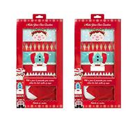 Set of 2 make your own elf christmas cracker kits hats snaps jokes children 12 crackers christmas crackers xmas crackers fun festive party games children crackers kids party play elf crackers