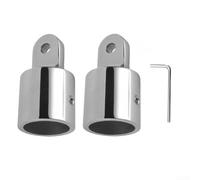 Set of 2 Marine Grade Stainless Steel Eye End for Boat Canopies, Comes with Hex Key Wrench for Secure and Long Lasting Assembly (20mm)