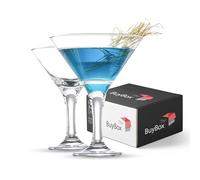 Set of 2 Martini Glasses (6oz/175ml) Cocktail Glasses, Martini Espresso Glasses, Margarita Glasses, Prosecco Glasses, Champagne Cup, Long Stem Champagne Glasses
