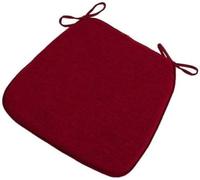 Set Of 2 Memory Foam Kitchen Chair Cushions, Non-slip, Washable And Removable, With Zipper And Straps,Red,42X40cm