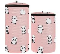Set of 2 Mesh Shoes Wash Bag, Shot Wash Bag, Laundry Bag, Wash Bag, Multiple Meow Bear in Different Racks, 1 Size, Modern/Equipped Bear Wall in Various Racks, 1 Size, Bear Meow in various poses, 1