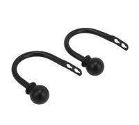 Set of 2 Metal Decorative Curtain Hold Backs, Wall Mounted Window Drapery Tiebacks for Bedroom, Livingroom, Office Come with Screws, Black
