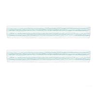 Set of 2 microfibre replacement covers for Leifheit XL window cleaner, wet and dry, washable squeegee covers for streak-free cleaning, approx. 42 x 6.5 cm
