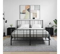 Set of 2 Modern Black Nightstands - Versatile 40x40x50 cm End Tables for Living Room Bedroom Hallway Office - Chic Wooden Side Tables with Stylish Storage Solutions