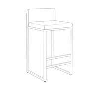 Set of 2 Modern Velvet Bar Stools - Stylish Counter Height Metal Barstools for Kitchen Island, Dining Room, Cafe - Elegant Grey with Sturdy Steel Base, 75cm Height