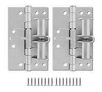 Set of 2 Multi-Purpose Self-Closing Spring Hinges Portable Various Door Type Door Closing Hinges with 90 Degree Retention