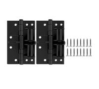 Set of 2 Multipurpose Automatic Closing Spring Hinges with 90 Degree Hold Function Portable for Various Door Types Easy Installion Hinges