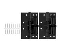 Set of 2 Multipurpose Automatic Closing Spring Hinges with 90 Degree Hold Function Portable for Various Door Types Door Hinges