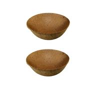 Set Of 2 Natural Coco Hanging Basket Liners Cupped Shaped Coco Liner For 14 Inch Basket