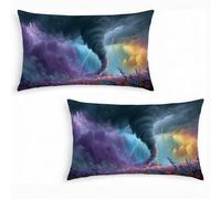 Set of 2 Natural Cushion Covers, Color 12x20 inch Luxury Velvet Rectangle Throw Pillow Cases, Decorative Throw Pillowcases with Invisible Zipper, for Livingroom Sofa Bedroom, Home Decoration j0-101